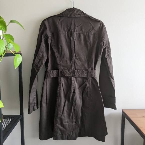 Benetton brown trench coat - Picture 3 of 6